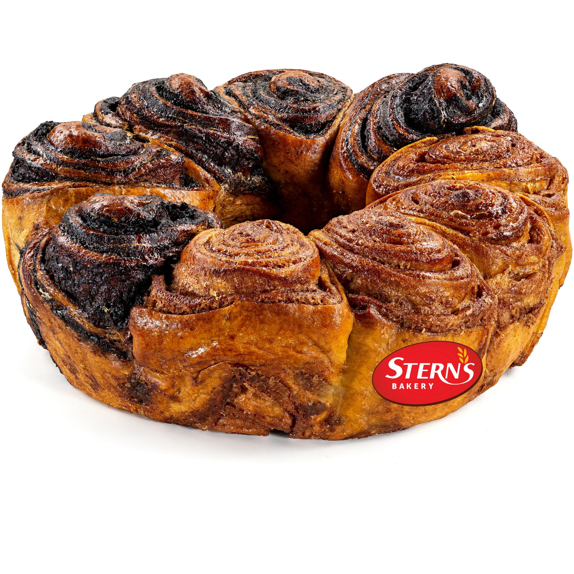 Sterns Bakery Artisan Babka half chocolate swirl ideal for celebrations and gifting.