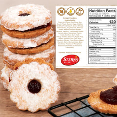 Stern's Bakery bite-size linzer cookies, individually wrapped for gifting