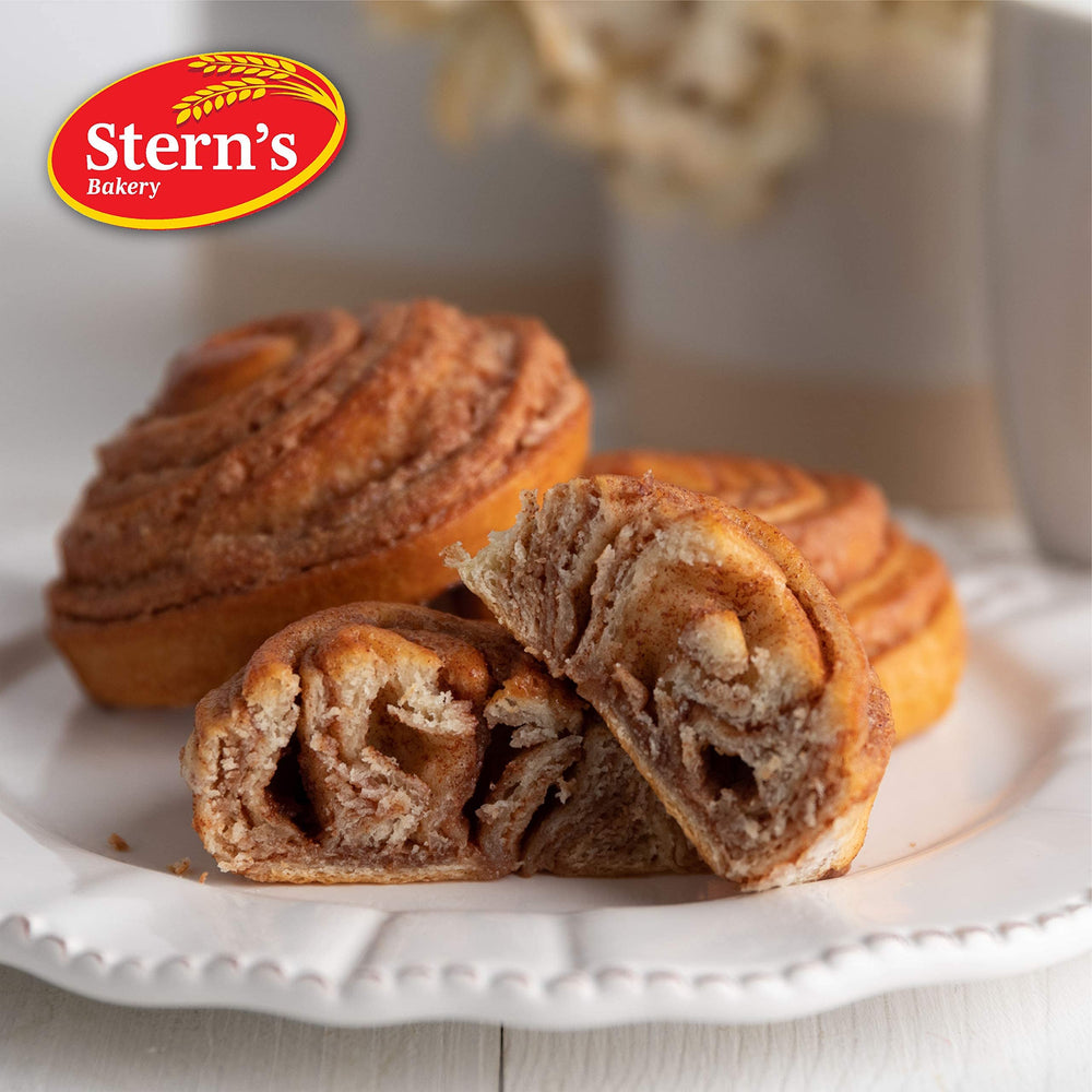 Stern's Bakery breakfast pastry with cinnamon glaze for a coffee break