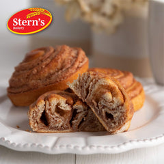 Stern's Bakery breakfast pastry with cinnamon glaze for a coffee break