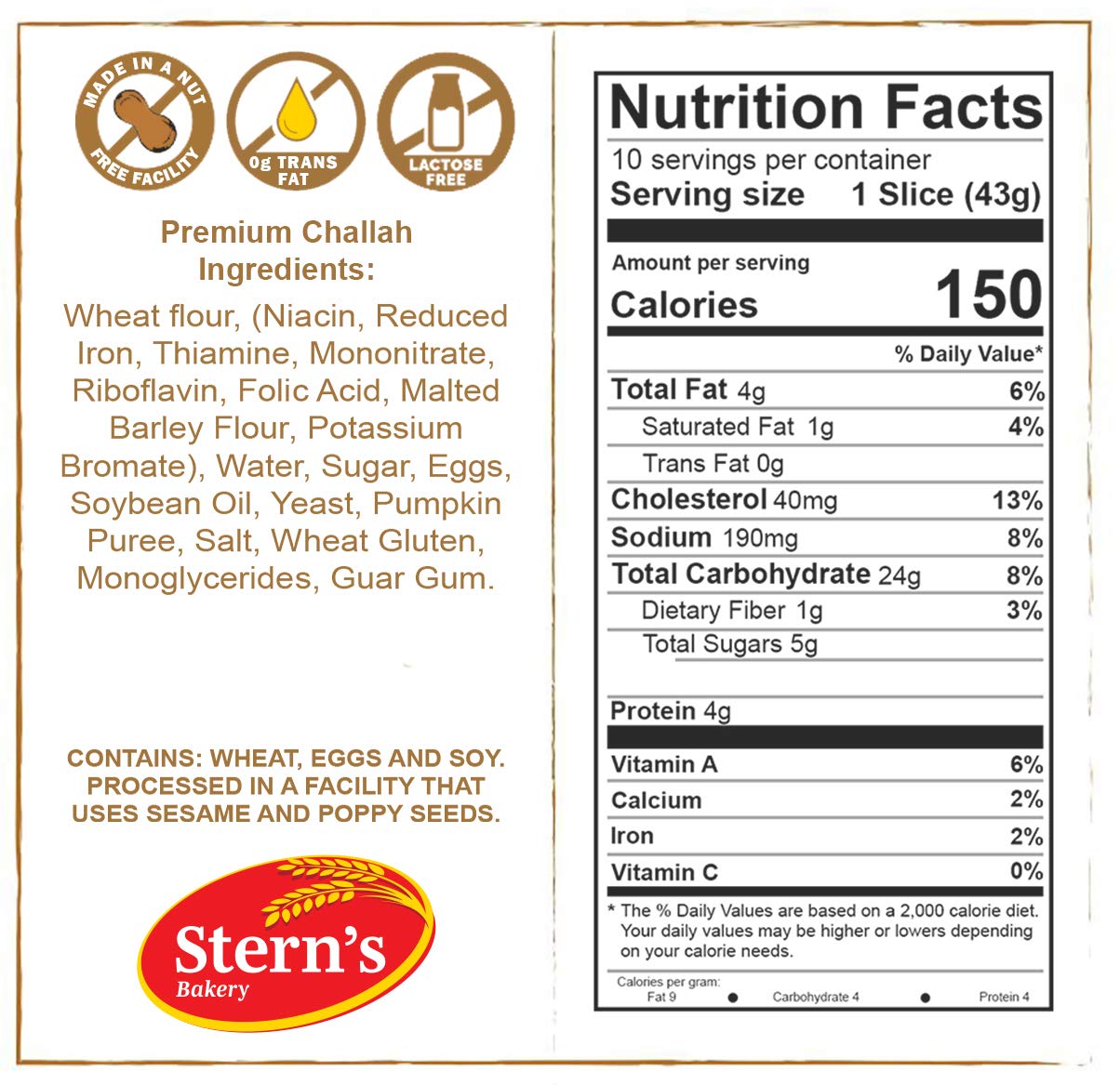 Stern's Bakery two loaves pack displayed, convenient for gatherings and family meals.
