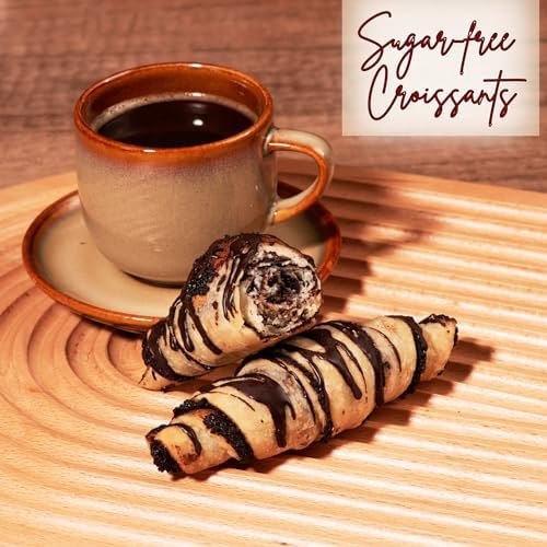 Chocolate-filled croissant-like treat from Stern's Bakery for a mindful bite between tasks