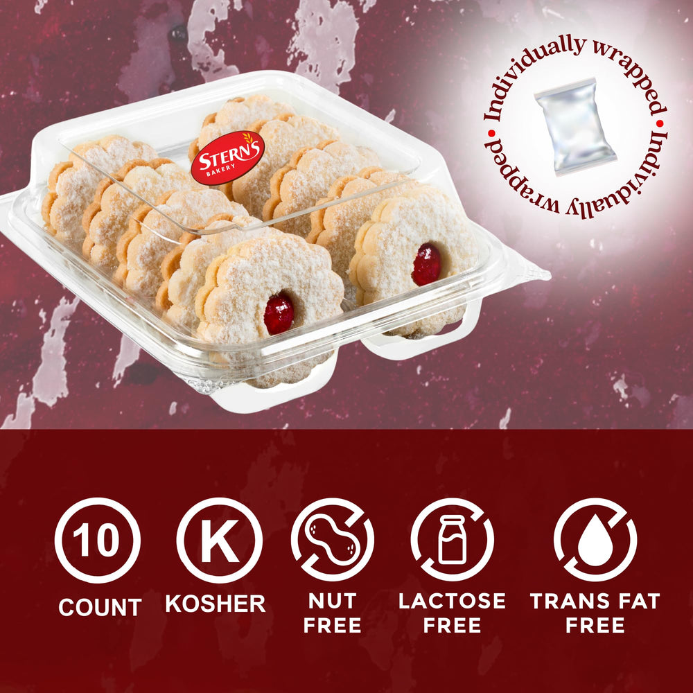 Stern's Bakery fresh daily bake with crisp shortbread and raspberry filling