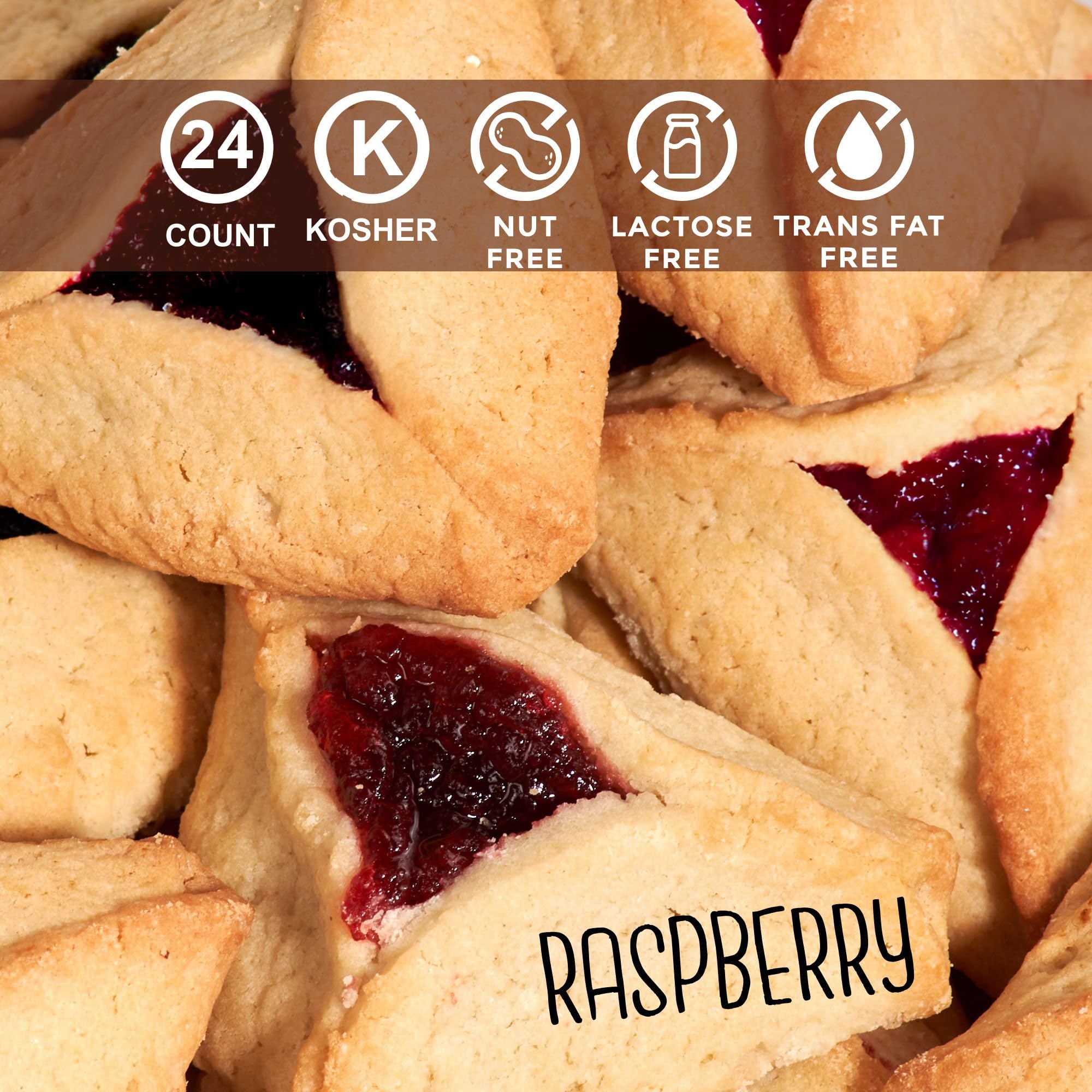 Stern's Bakery Hamentaschen shortbread exterior with fruity center.