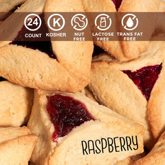 Stern's Bakery Hamentaschen shortbread exterior with fruity center.