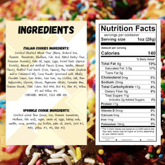 Stern's Bakery chocolate-dipped cookies with colorful sprinkles for festive treats.