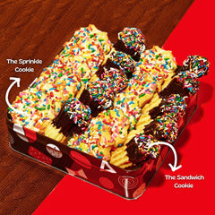 Stern's Bakery handcrafted favorites ready to gift in a vibrant tin.