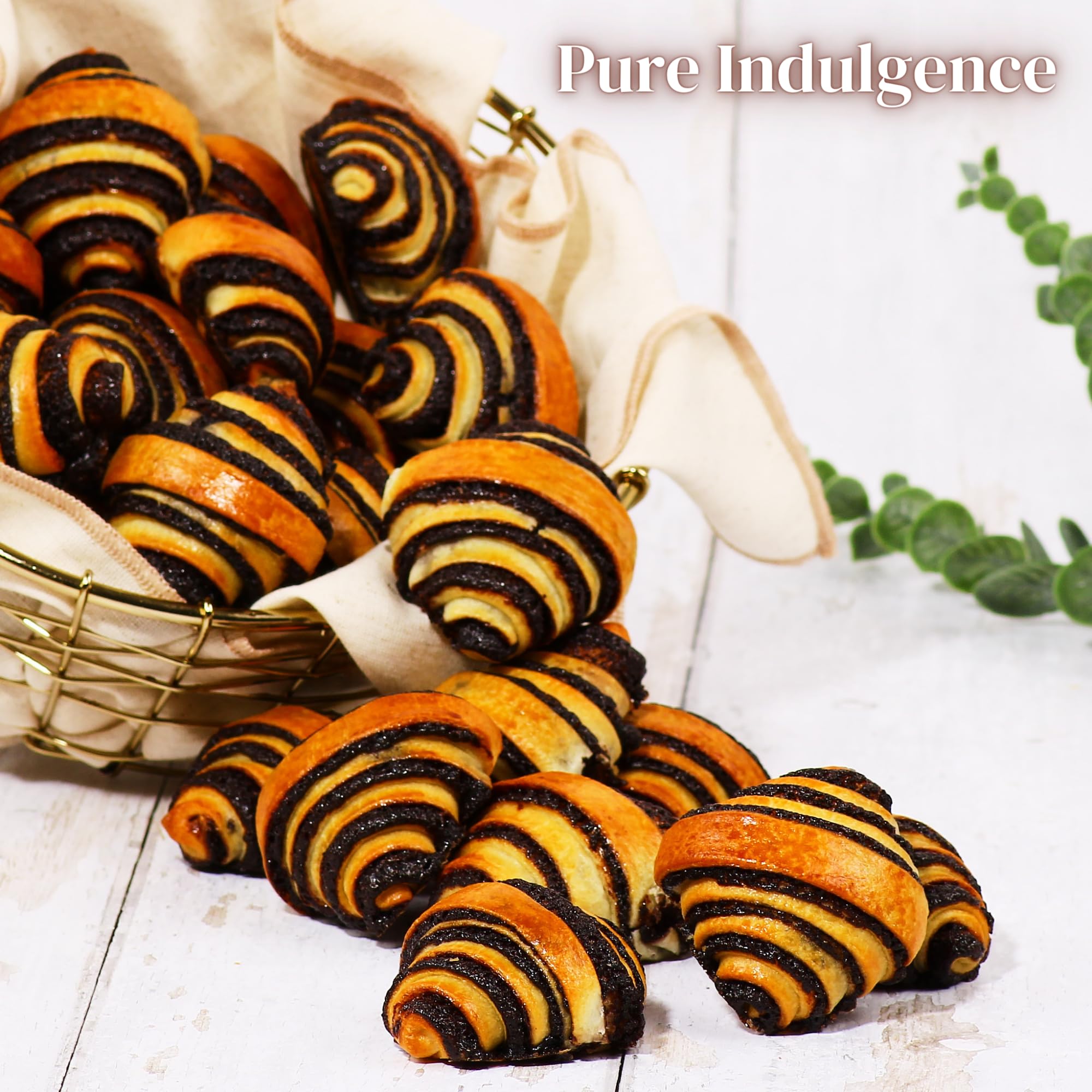 Stern’s Bakery rugelach—kosher, dairy-free, nut-free, freshly packed.