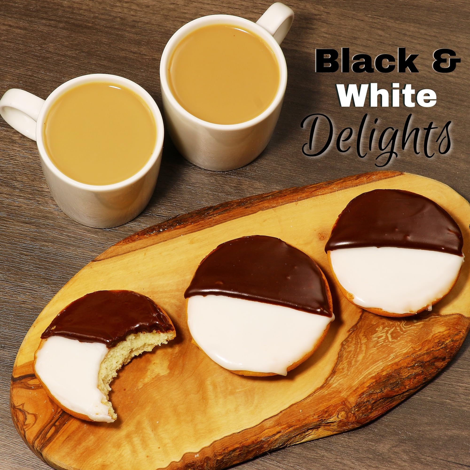New York style Black and White Cookie by Stern’s Bakery.