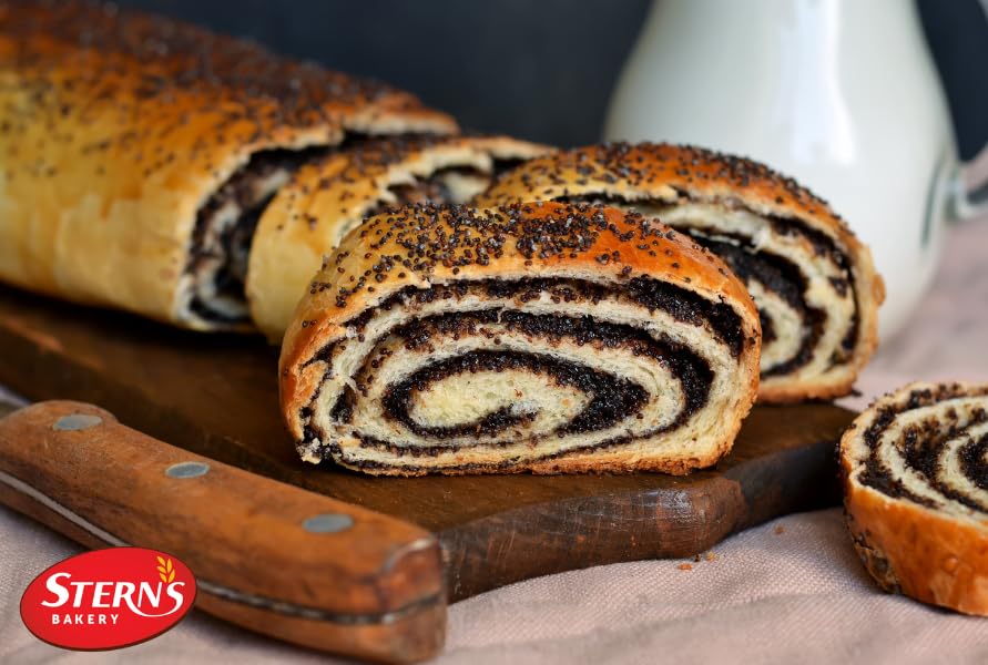 Stern's Bakery Poppy Seed Cake fresh-baked aroma fills kitchen.