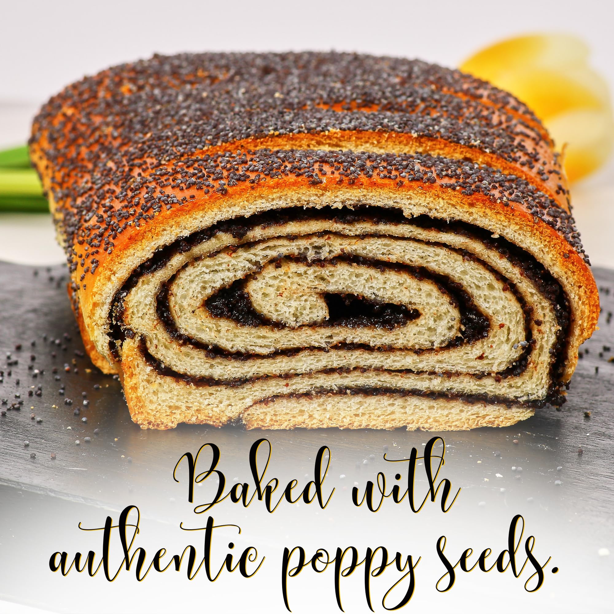 Stern's Bakery Poppy Seed Cake nut-free facility ensures allergy-friendly options.