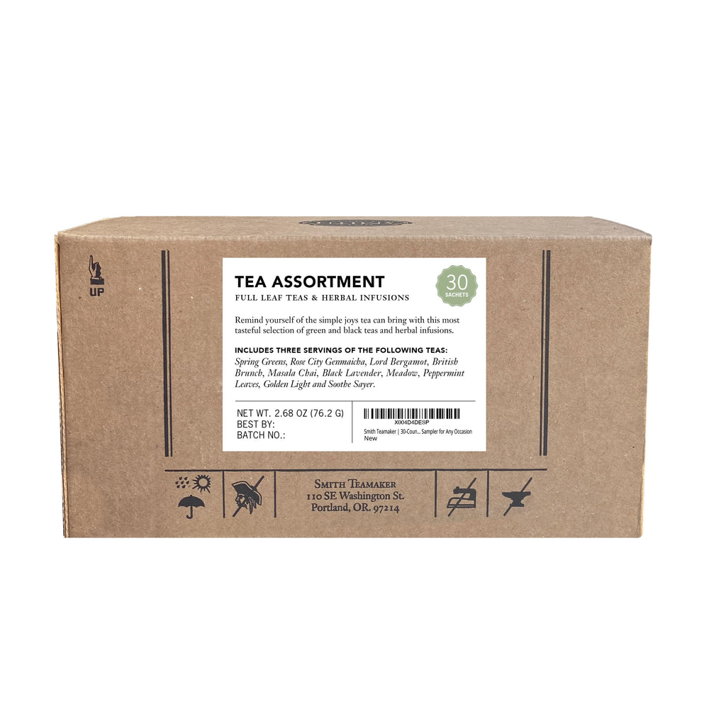 Steven Smith Teamaker Amazon Exclusive Green Tea assortment with Spring Greens and Genmaicha.