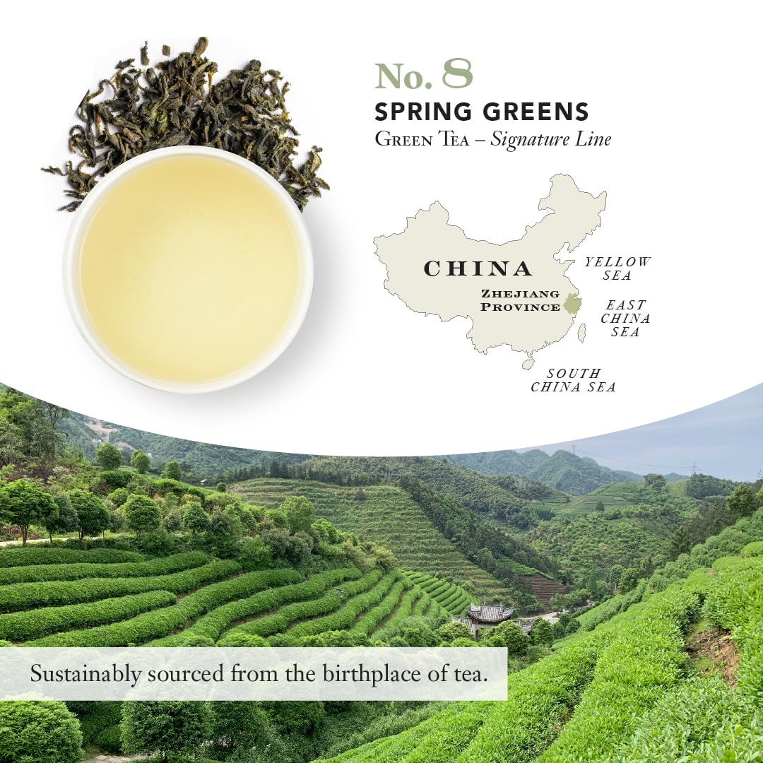 Steven Smith Teamaker caffeinated Spring Greens for a balanced energy boost