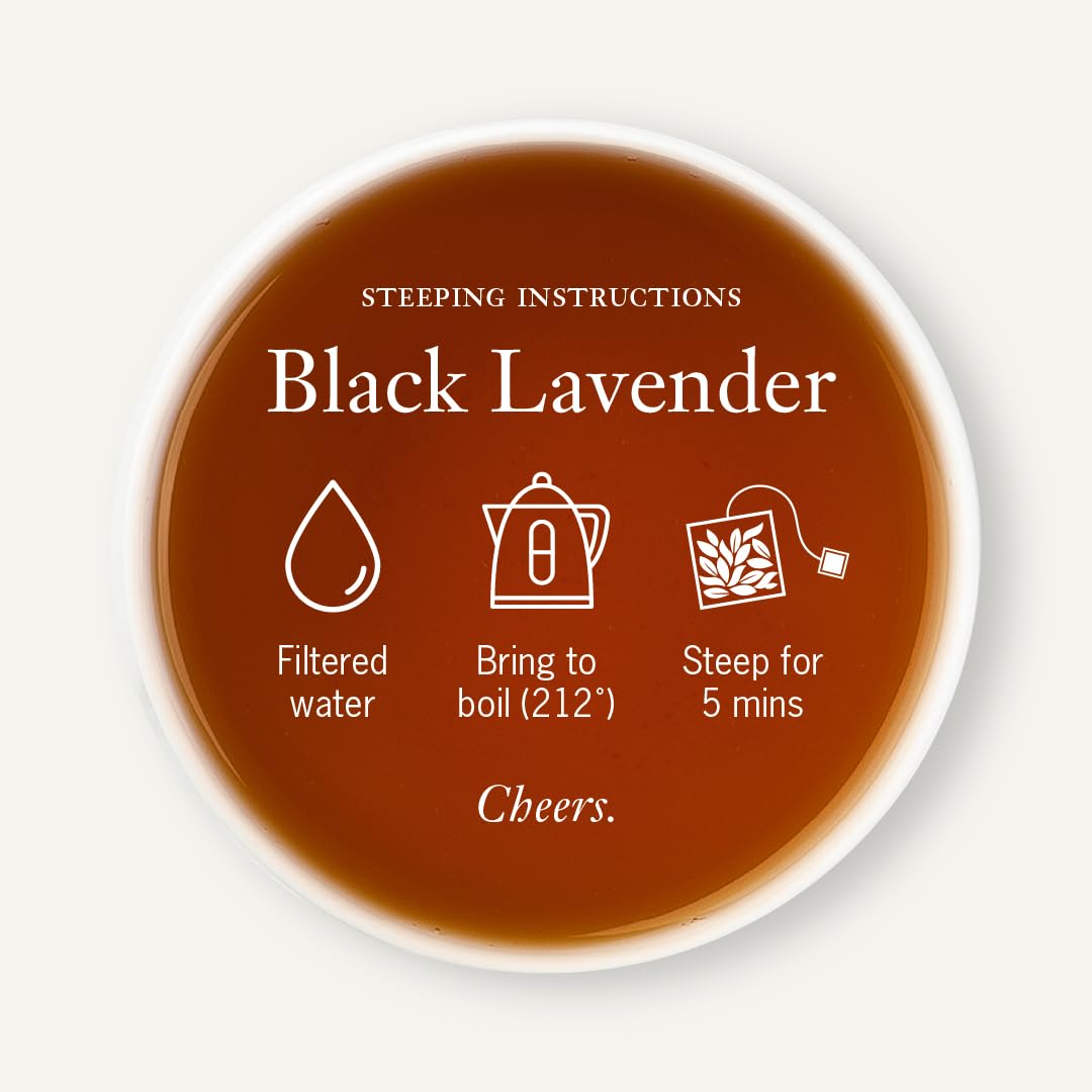 Steven Smith Teamaker Black Lavender No.14 offers a balanced caffeinated cup with layered flavors