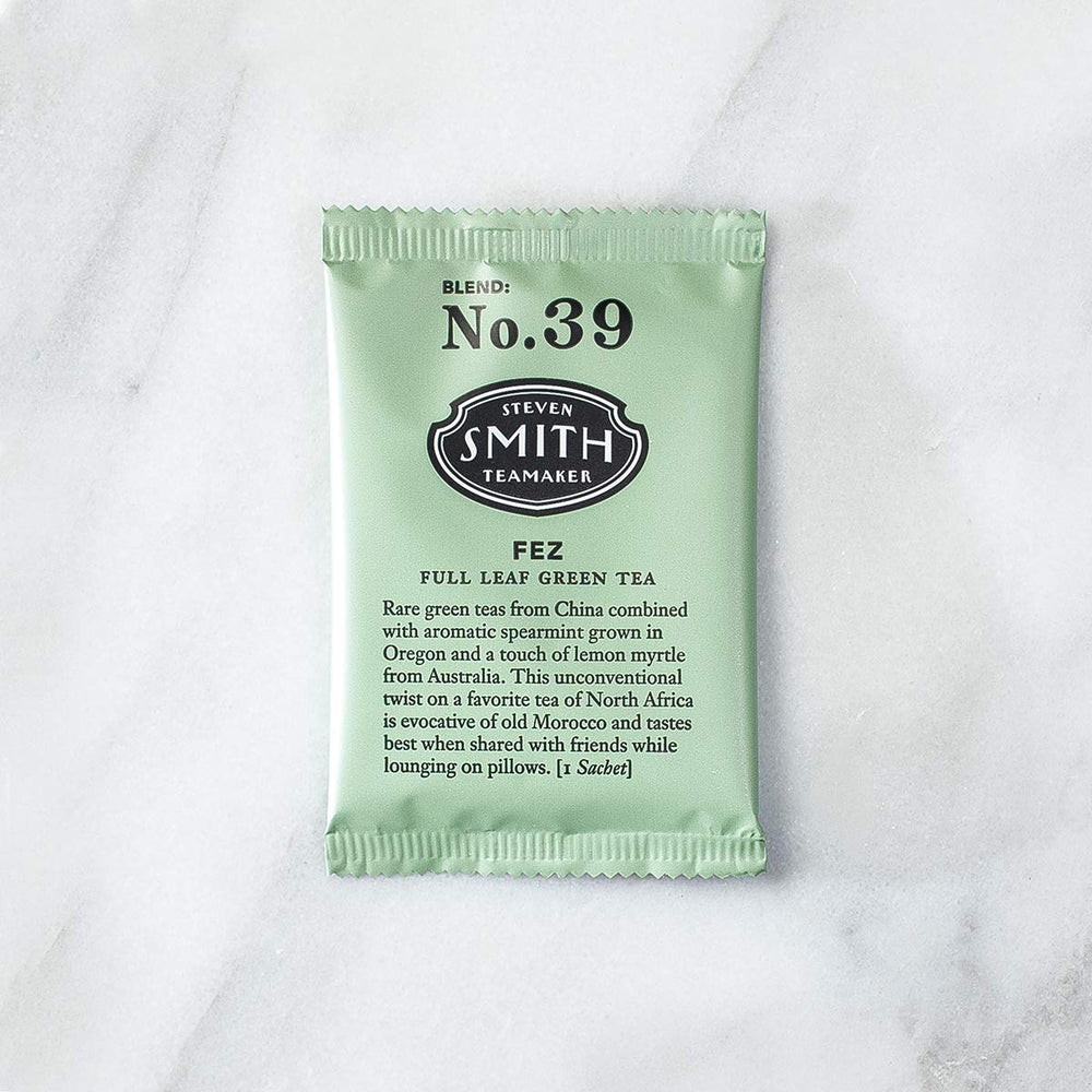 Roomy sachets in Fez Blend No. 39 enable full-leaf expansion for richer aroma