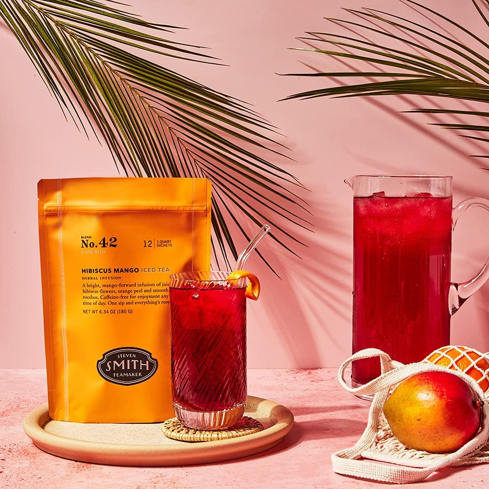 Steven Smith Teamaker Hibiscus Mango No. 42 full leaf tea for superior flavor