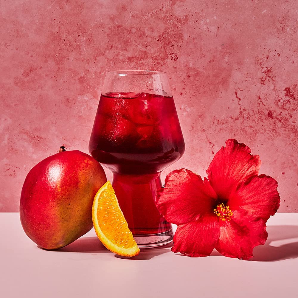 Steven Smith Teamaker Hibiscus Mango No. 42 box on shelf signals premium herbal choice