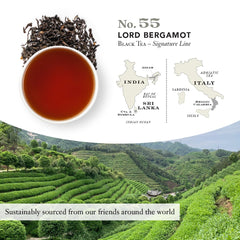 Aroma of bergamot oil from Lord Bergamot No. 55 over a mug.