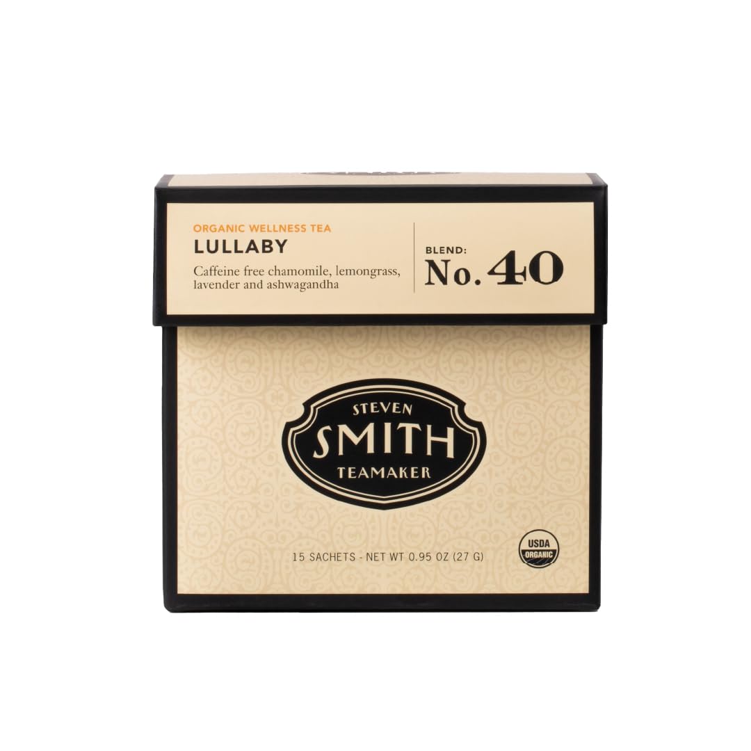 Steven Smith Teamaker Lullaby 40 tea sachets for quick, calm evenings.