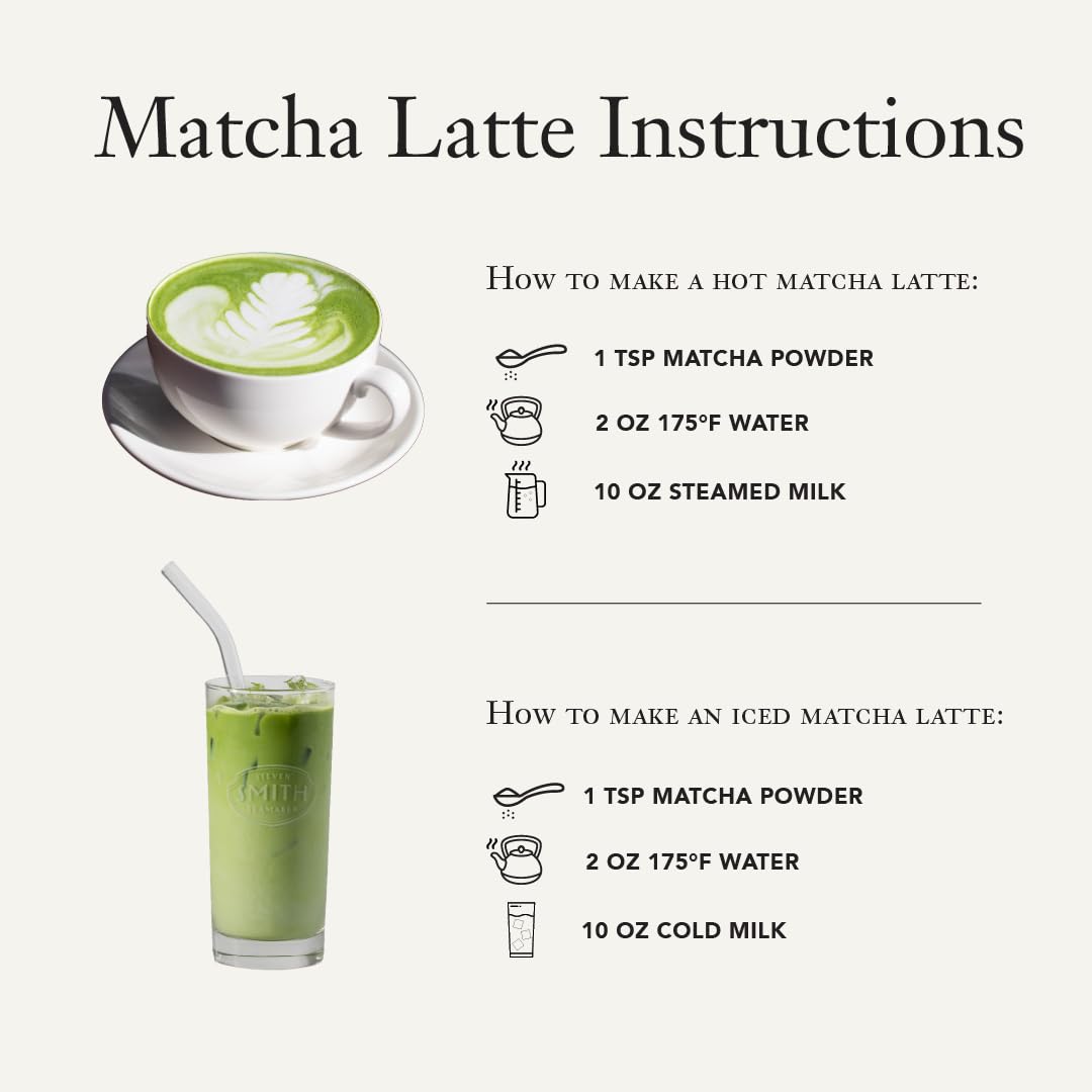Steven Smith Teamaker Matcha No. 7 caffeine kick without crash for steady afternoon focus.