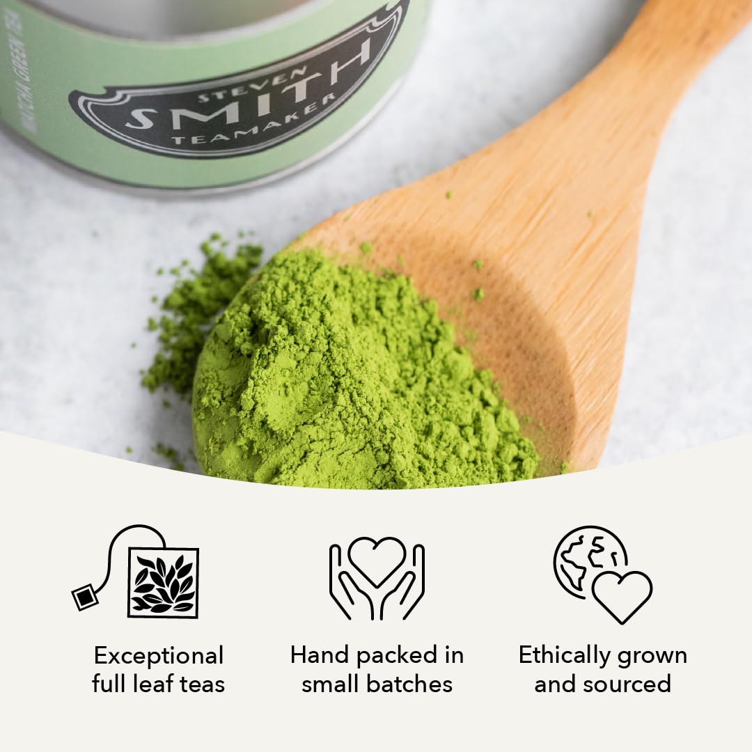 Steven Smith Teamaker Matcha No. 7 zero sugar option supports clean tasting tea rituals.
