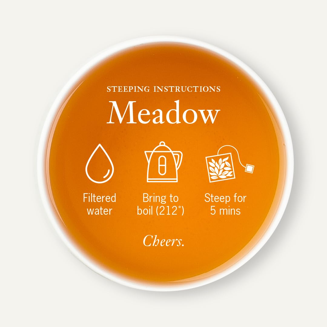 Steven Smith Teamaker Meadow No. 67 tea bag sachets ready to steep.