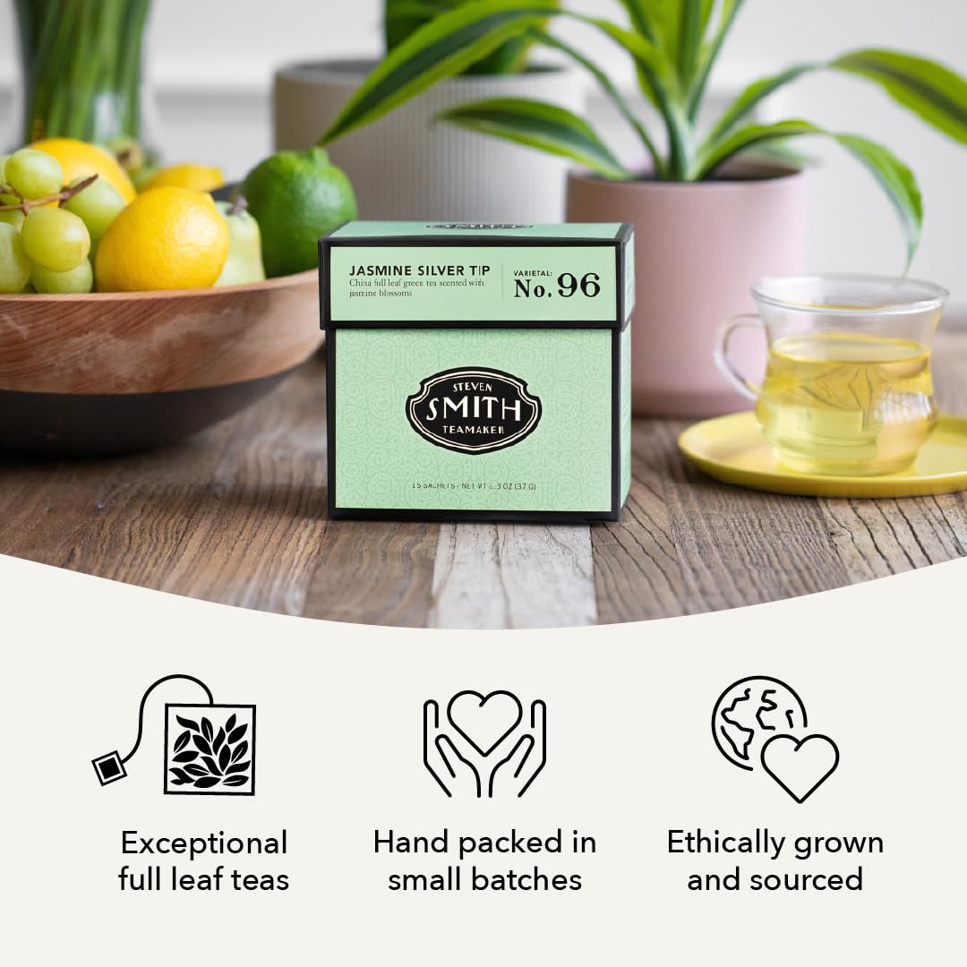 Steven Smith Teamaker plant-based sachets are compostable and planet-friendly