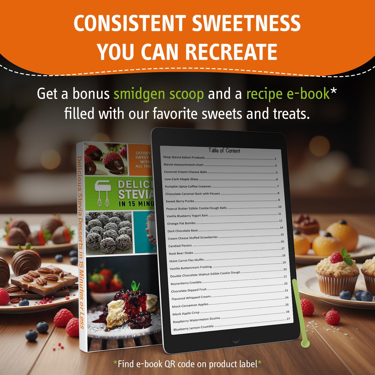 Stevia Select stevia powder ready for sugar-free baking and desserts