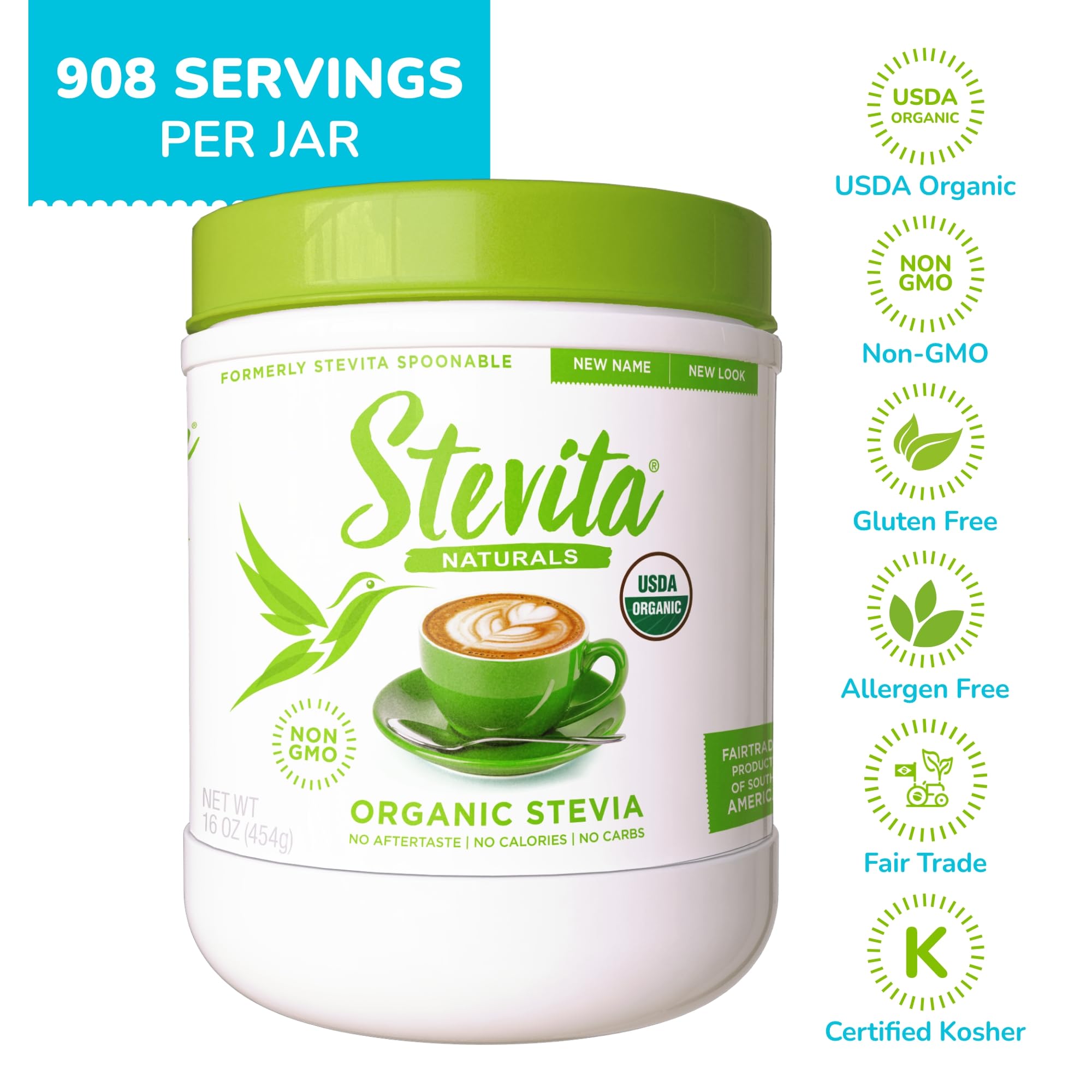 Stevita used in tea and smoothies for keto-friendly sweetness