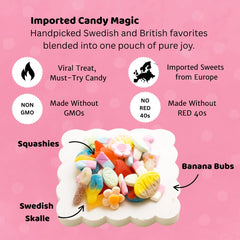 STEYDA Squashies Strawberry & Cream—creamy fruit flavor in candy form.