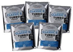 Still Spirits Turbo Classic 8 Yeast pack5 label for reliable fermentation and quality results.