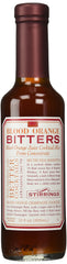 Stirrings Blood Orange Bitters bottle front shows a versatile, alcohol-free flavor base for cocktails.