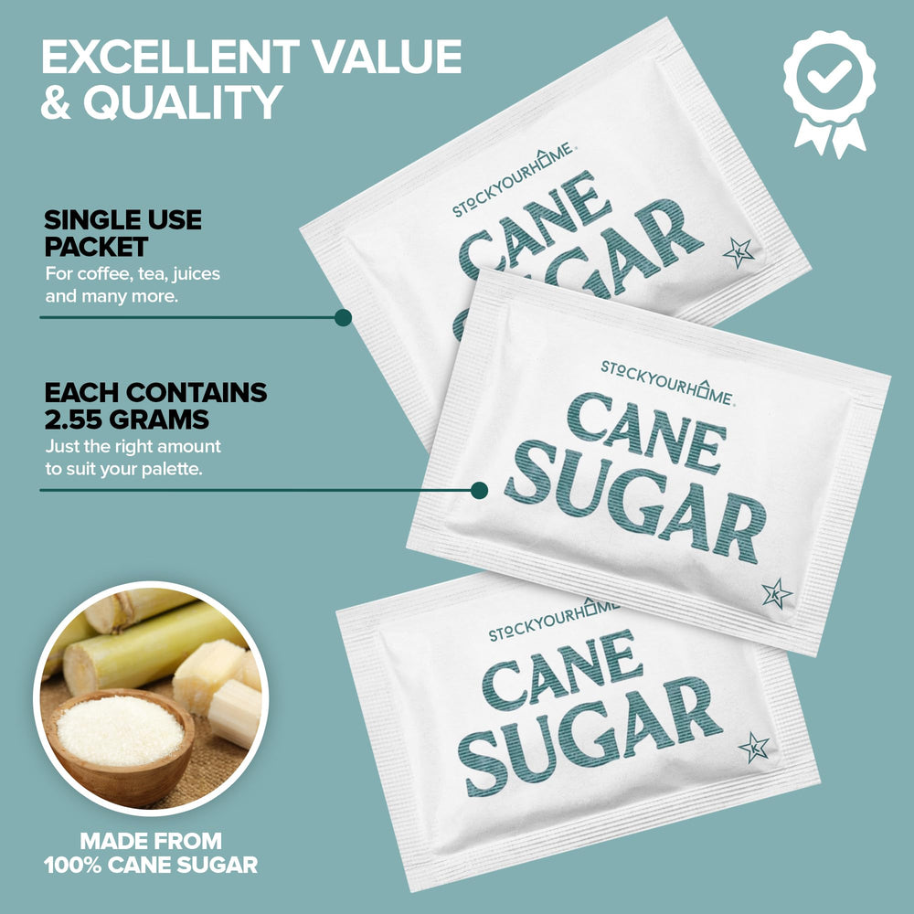 Stock Your Home sugar packets for coffee and tea service with precise portions.