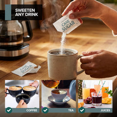 Stock Your Home two-point-five-gram sugar packets offer precise sweetness.