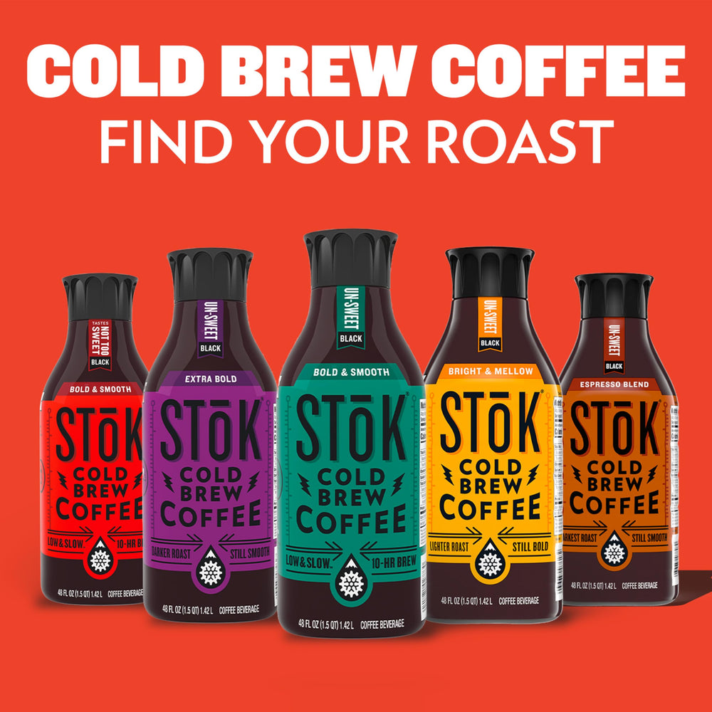 40 mg caffeine per 13 ml STOK Espresso Shots.