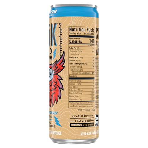 STOK vanilla aroma blends with bold coffee notes for a smooth sipping experience.