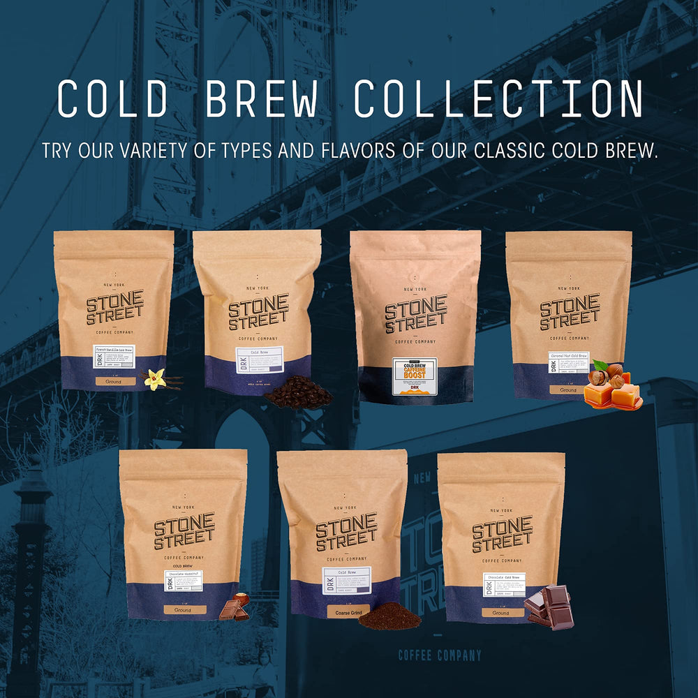 Stone Street coarse-ground coffee for French press, pitcher, or cold brew.