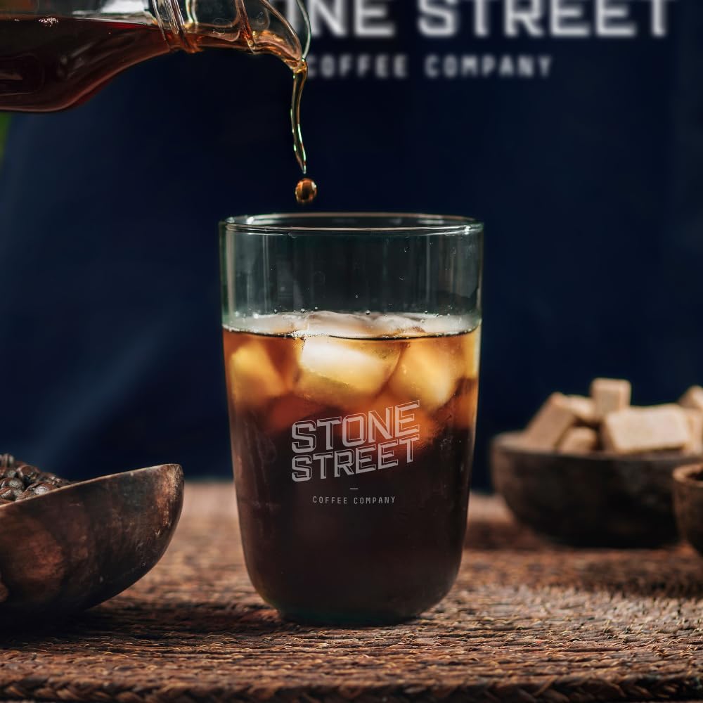 Stone Street dark roast Colombian Supremo offers nutty chocolate depth for rich cold brew.