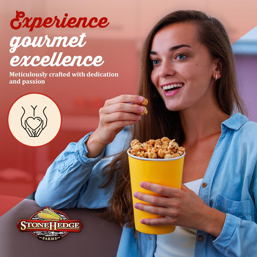 Stonehedge Farms popcorn—thoughtful holiday gift for gatherings and celebrations.