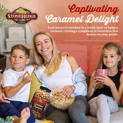 Stonehedge Farms reclosable barrels—keeps popcorn fresh between servings.