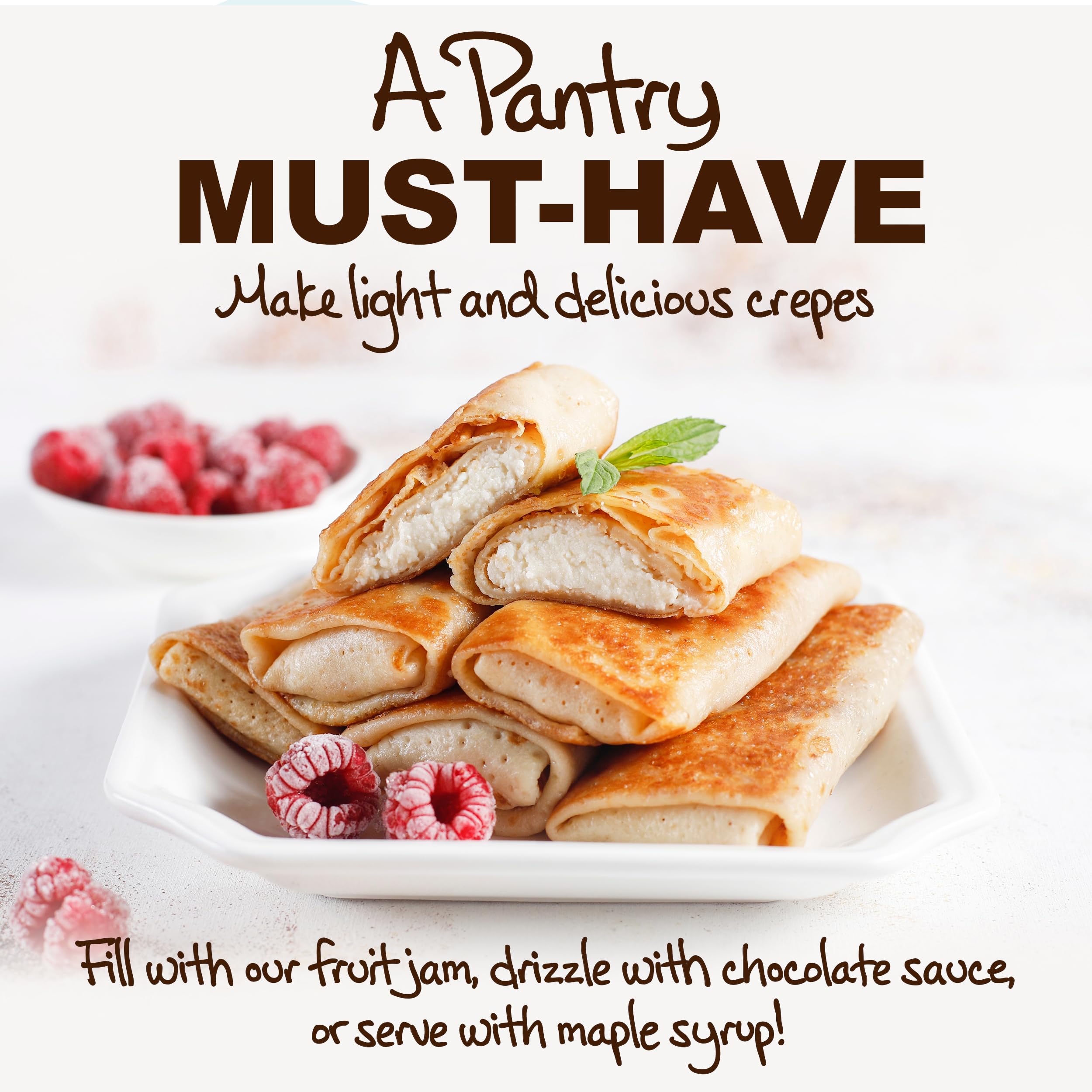 Stonewall Kitchen crepes with jam showcase versatile fillings