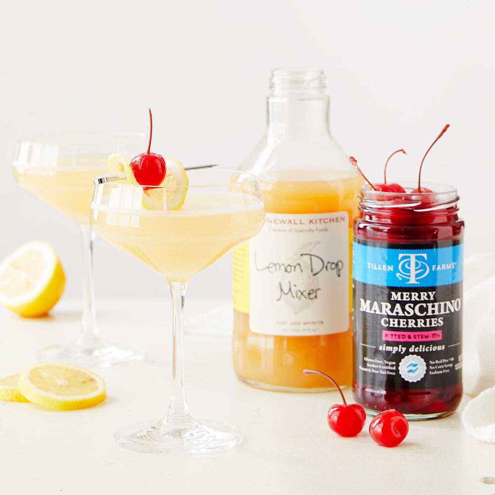 Stonewall Kitchen Lemon Drop Mixer pantry display for well-stocked bars.