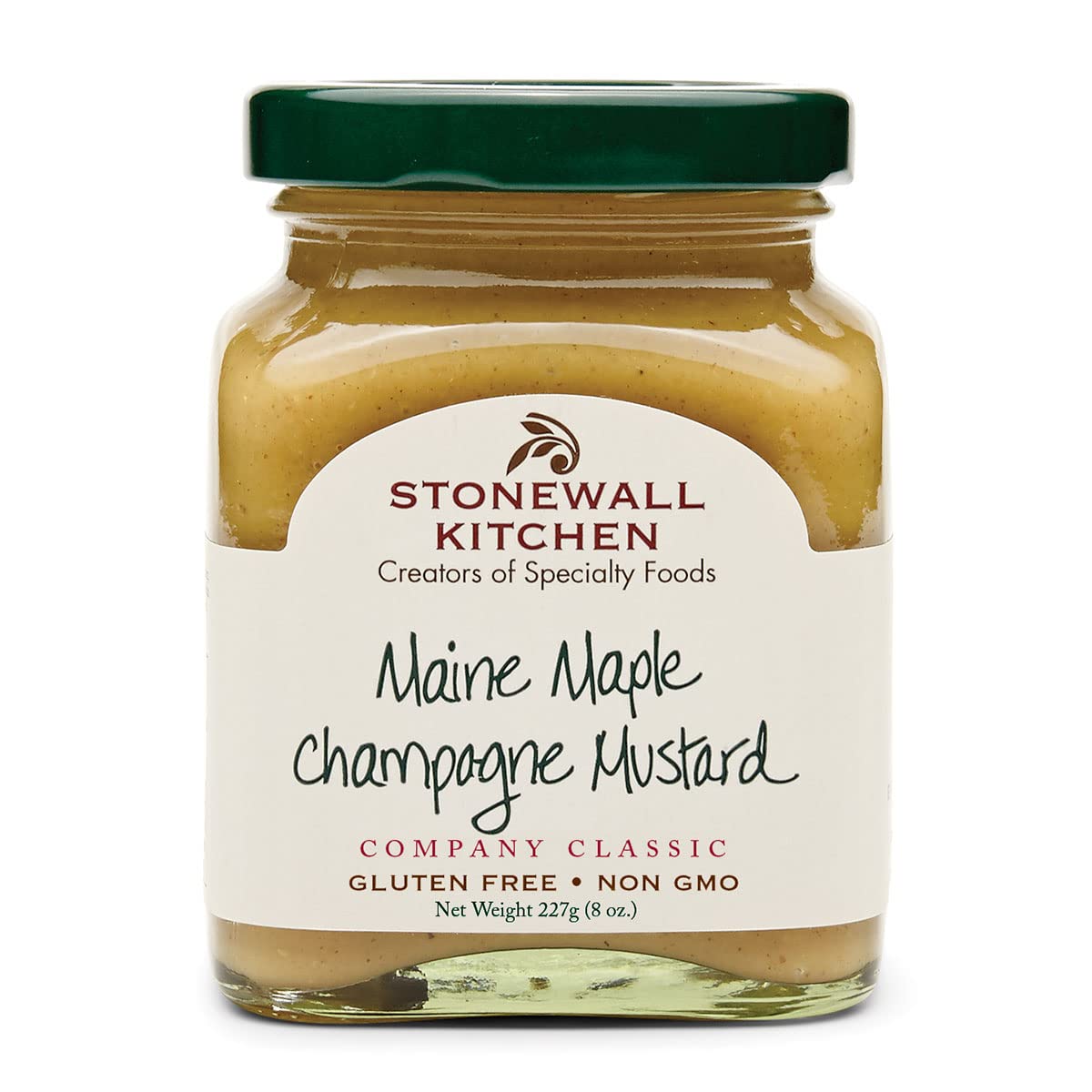 Stonewall Kitchen Maine Maple Champagne Mustard jar used as glaze for ham