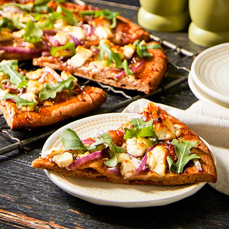 Stonewall Kitchen Maple Bacon Onion Jam pizza base, sweet-savory spread for crust