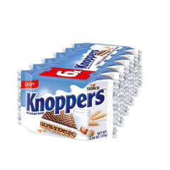 Package of Storck Knoppers case containing 24 wafers, great for stocking in your pantry.