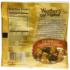 Storck Werther’s Original individually wrapped candies for freshness on the go.