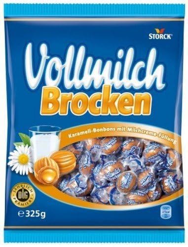Storck Whole Milk Chunk candies arranged for a ready-to-share snack time.
