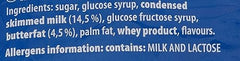 Storck Whole Milk Chunk cross-section reveals a soft milk cream core inside.
