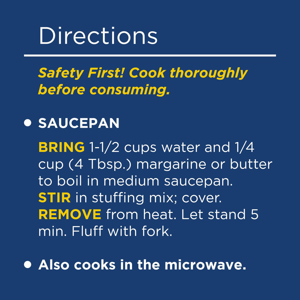 Stove Top Pork Stuffing Mix served with pork chops for dinner.