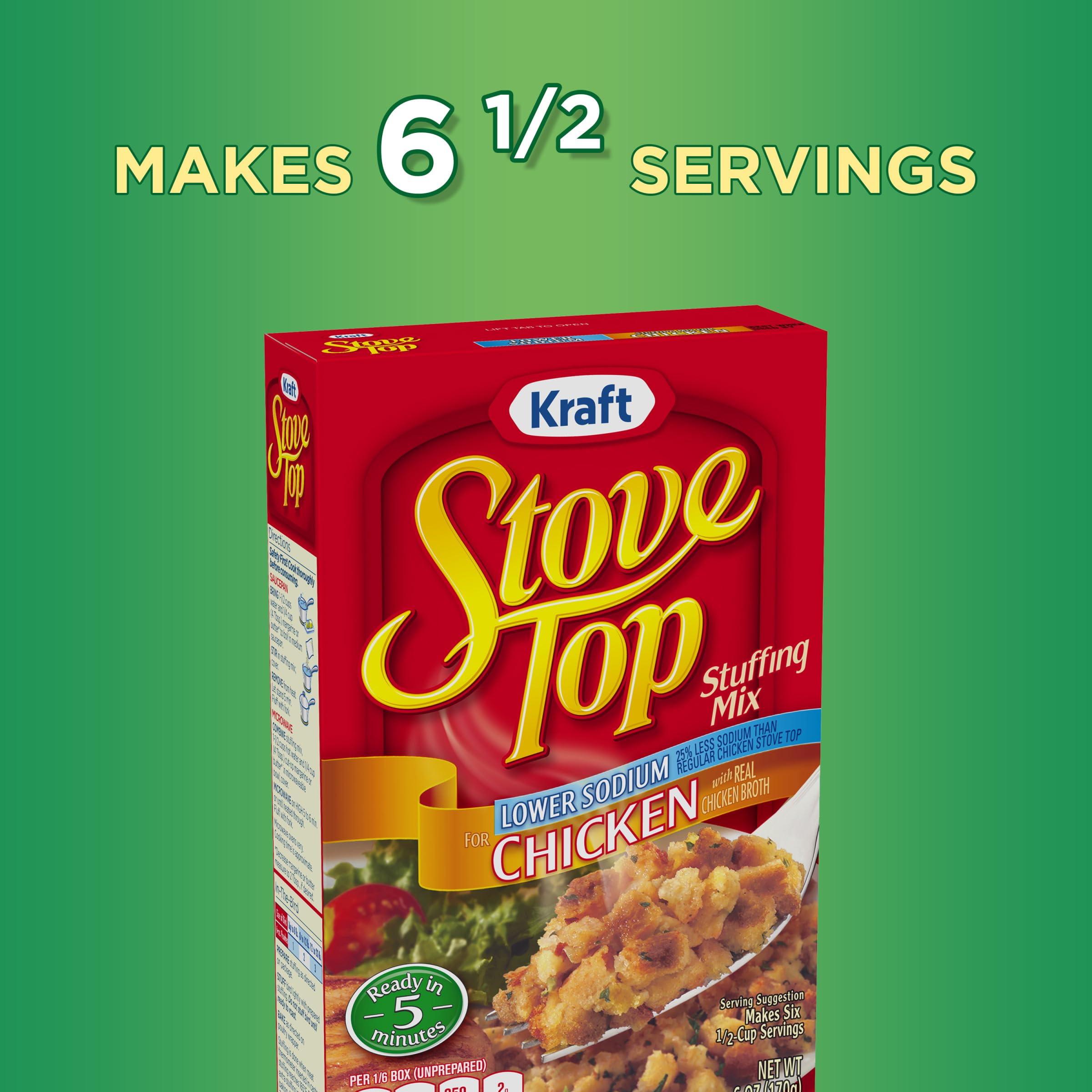 Stove Top Stuffing for turkey stuffing or holiday feasts.